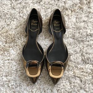 Roger Vivier Sexy Choc Patent Leather d’Orsay Flat